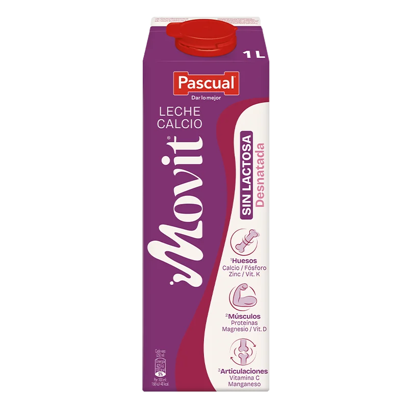 Leche Movit Sin Lactosa Desnatada